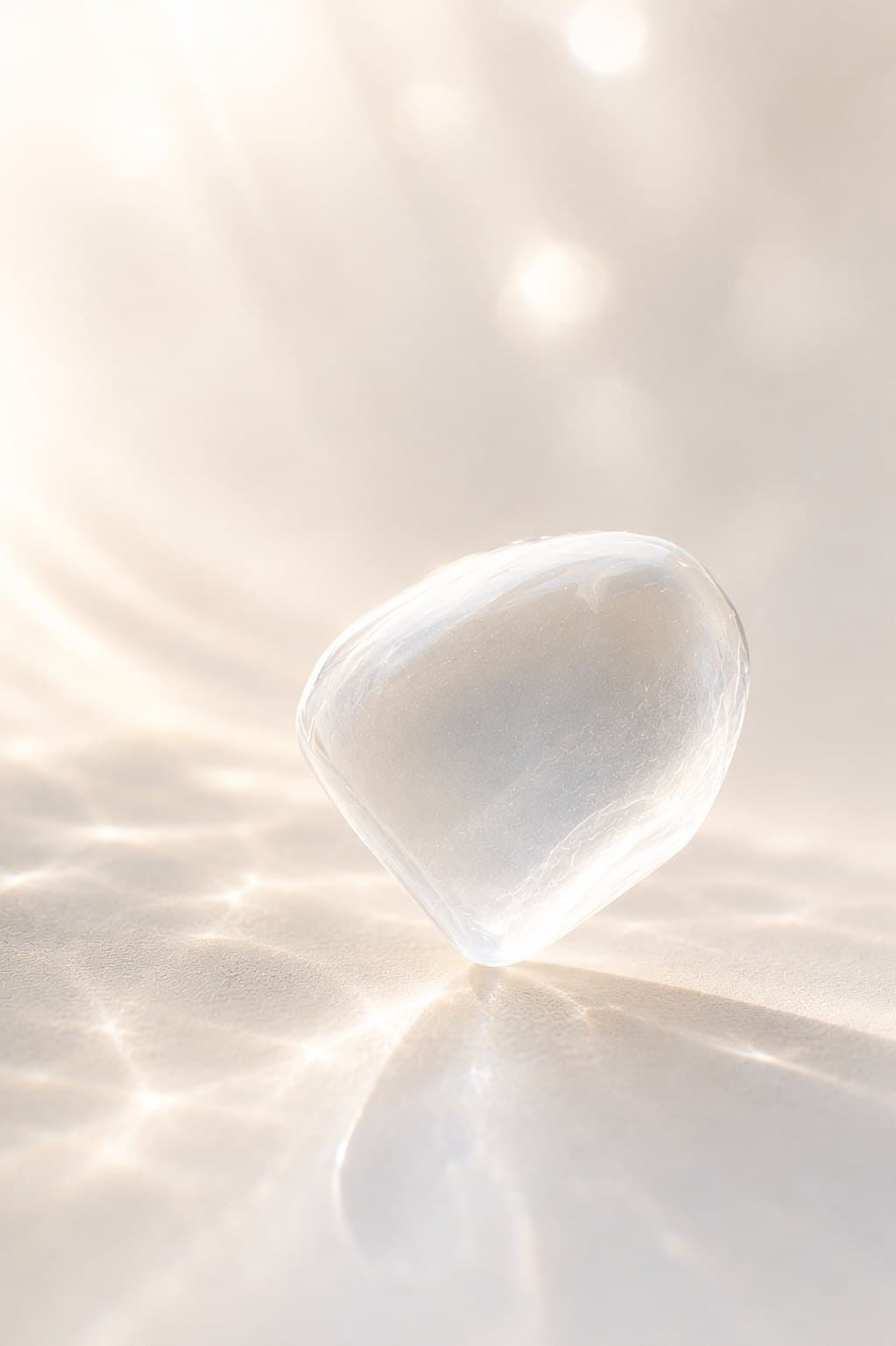 A translucent LUMIS veneer shell in soft moving light